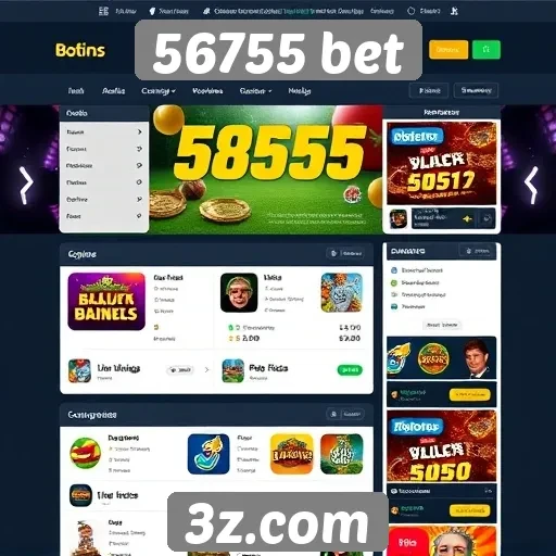 Interface e usabilidade do site 56755 bet