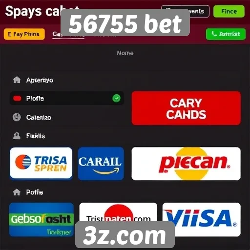 Métodos de pagamento no site 56755 bet